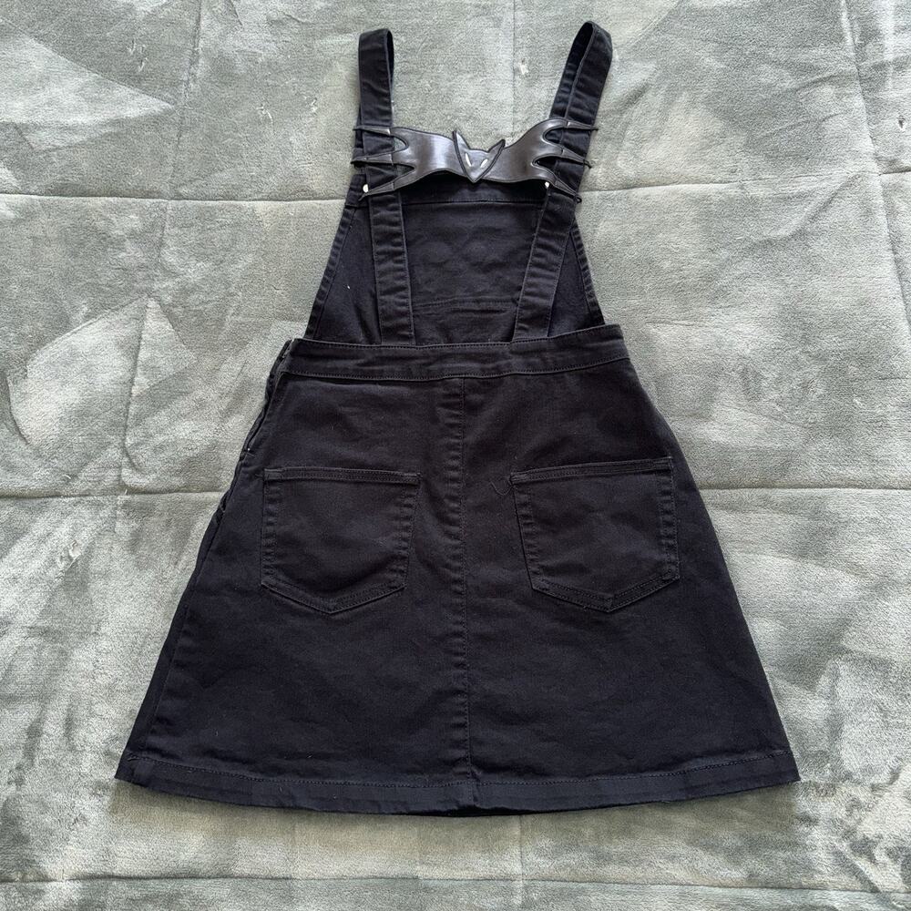 Nightmare Before Christmas Jack Skellington Back Bow Black Overall Skirt Size XS - Picture 2 of 9
